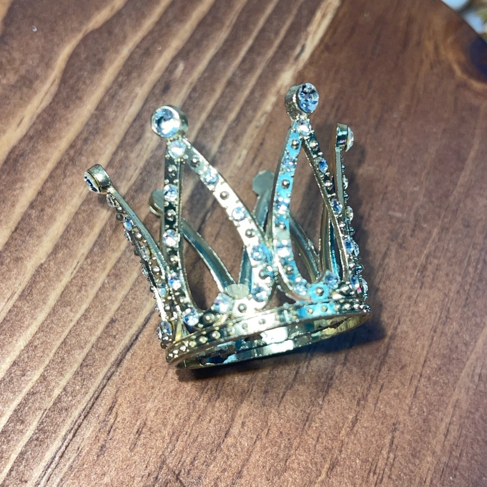 Crown Cake Topper Mini Gold Crown Queen Crown Small Princess Crown Cup Cake